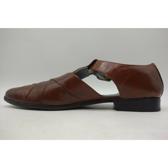 Nunn Bush Brown Leather Adjustable Buckle Slip On Loafers Shoes Men\'s 13 M main image 5